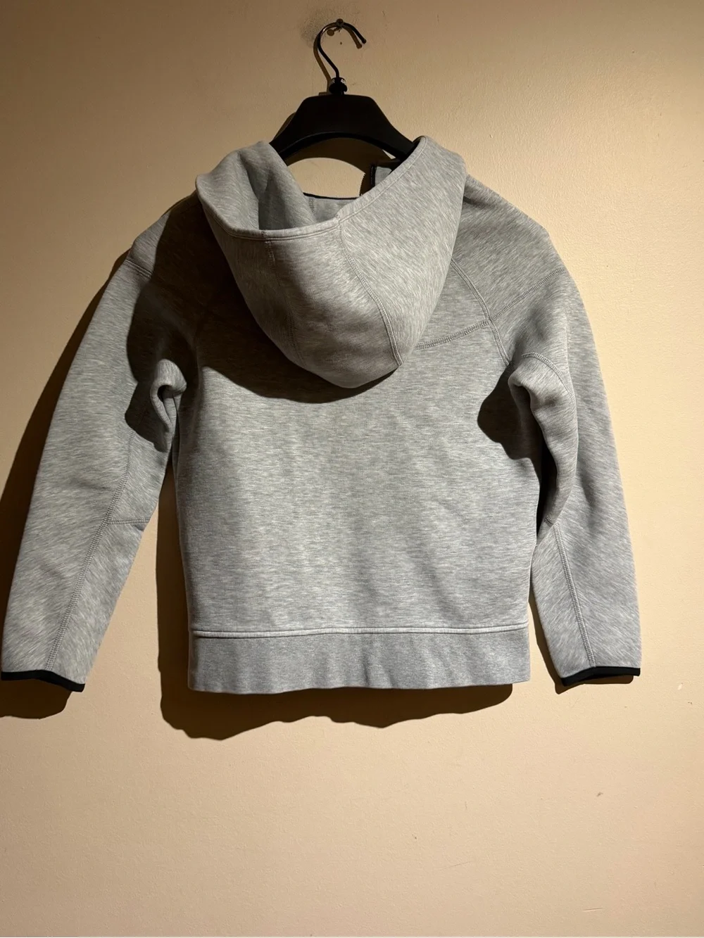 Nike Kids' Light Gray Full-Zip Hoodie Jacket